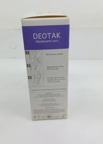 DEOTAK Krem Deodorant Soft Pantenollü - Görsel 2