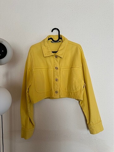 Zata crop denim ceket