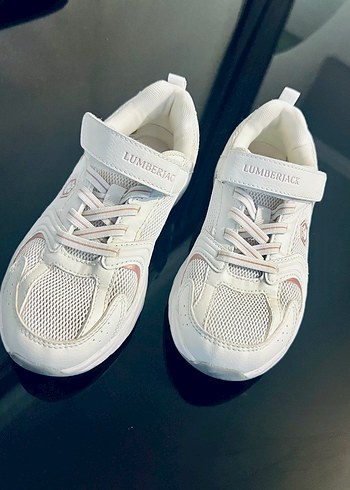 32-Kız Çocuk Beyaz yapışkanlı  Sneakers - Görsel 5