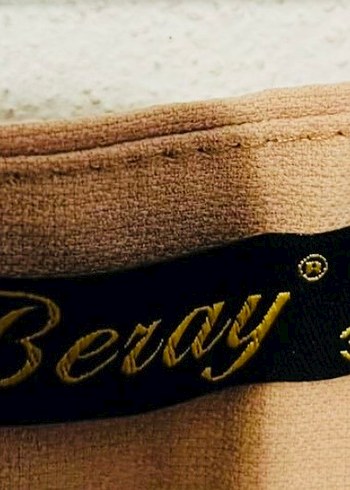 36-Bej Midi Kumaş Kadın Pantolon - Görsel 4