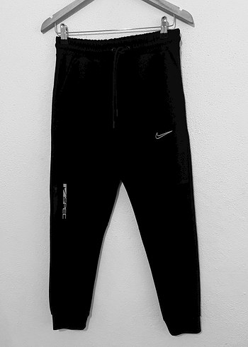 S-Nike Siyah Erkek Regular Fit Eşofman Altı - Görsel 7