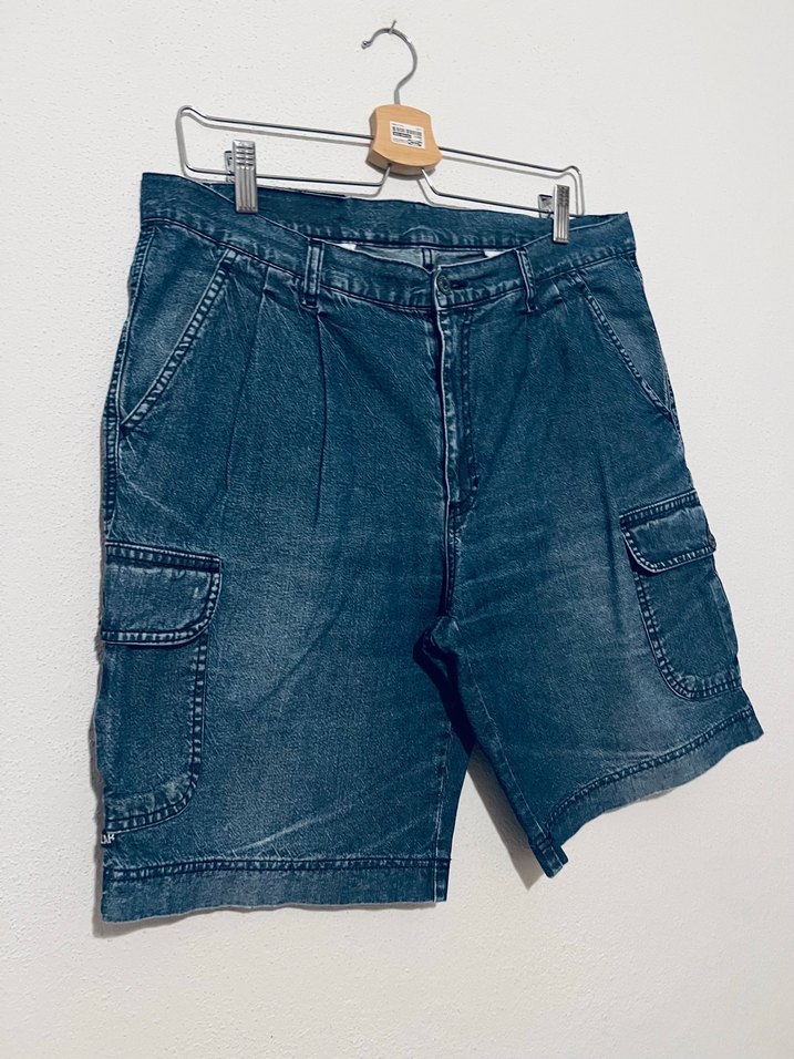 31/32 ÇAT Mavi Denim Kargo Şort — görsel 7/9
