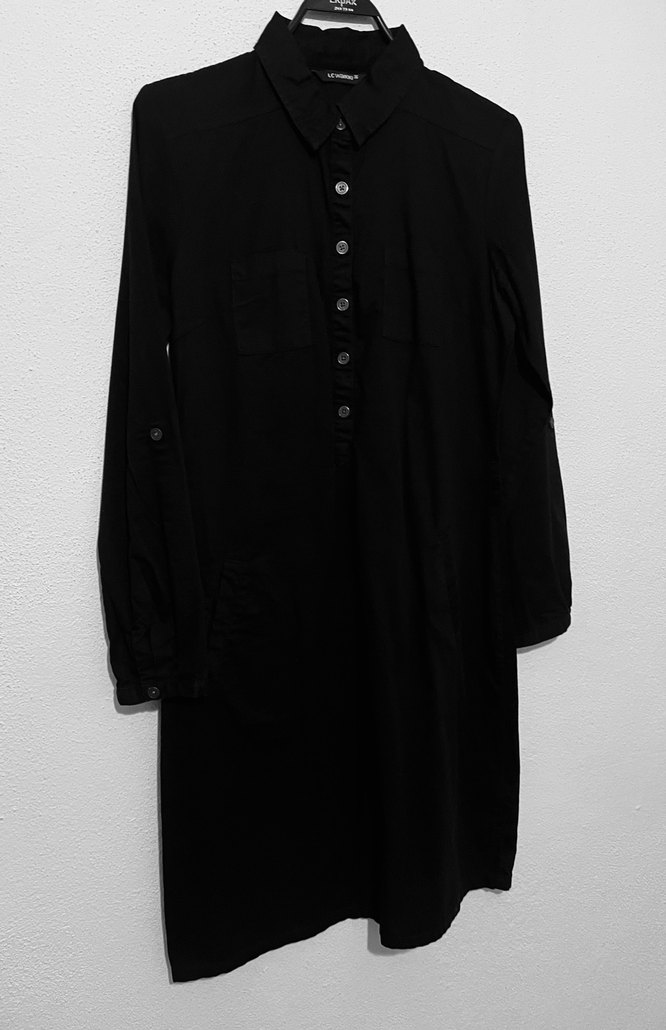 S-Minimal Siyah Uzun Tunik  Şıklık ve Rahatlık Bir Arada — görsel 11/12