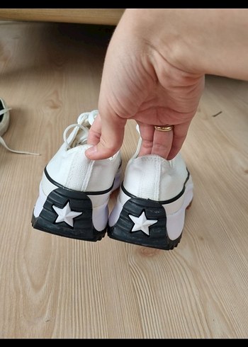 40 Beden Beyaz Kadın Dolgu Topuklu Spor Ayakkabı
