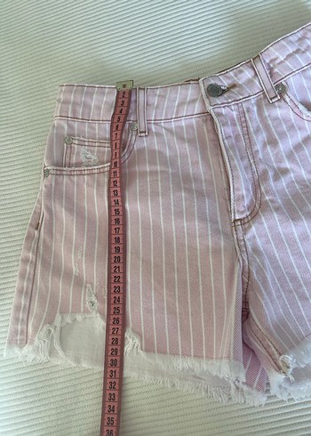 Zara çizgili şort - Görsel 5
