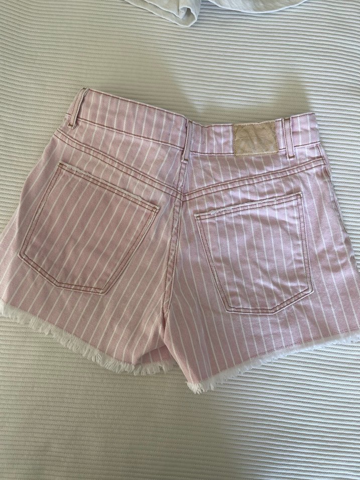 Zara çizgili şort - Görsel 2