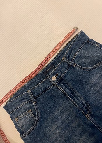 Lacivert Midi Denim Kadın Etek - Görsel 3