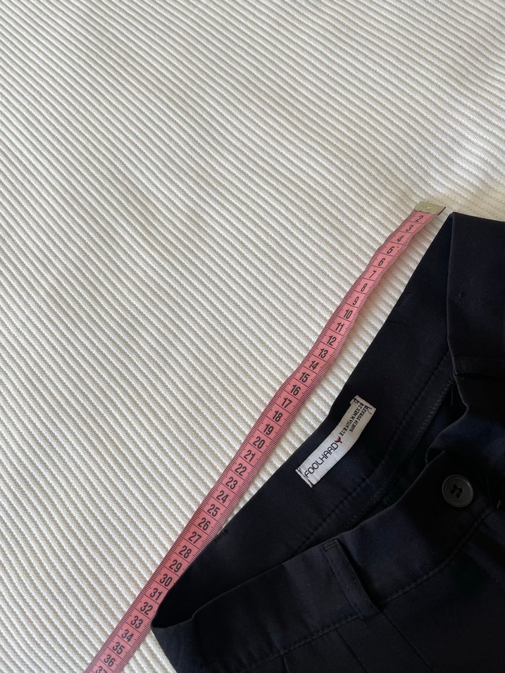 Kadın Siyah Pilili Kumaş Pantolon - Görsel 5