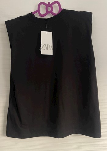 Zara taşlı vatkalı üst - Görsel 3