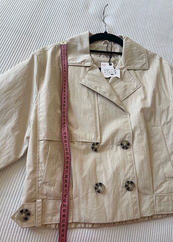 Bej Mini kız cici Trençkot - Görsel 4