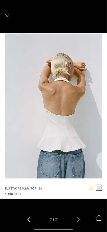 Zara Zara peplum top