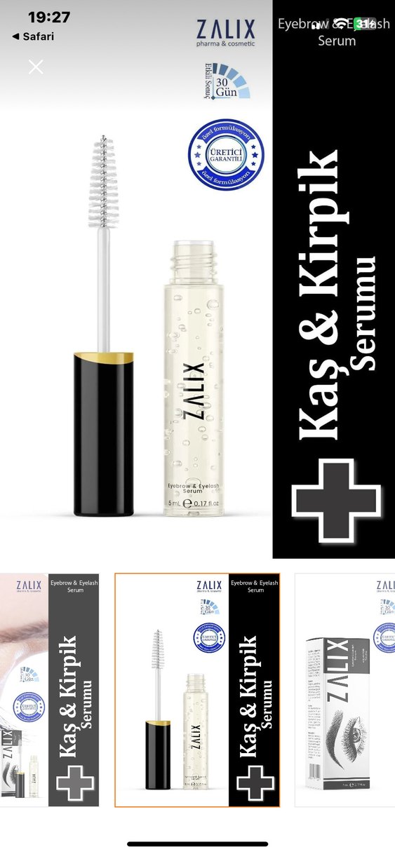 Zalix Beyaz Kirpik ve Kaş Serumu - Görsel 3