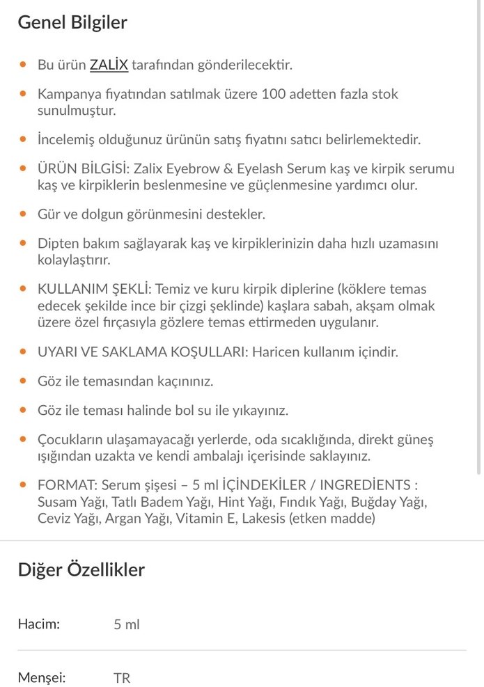 Zalix Beyaz Kirpik ve Kaş Serumu - Görsel 4