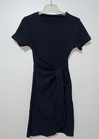 Siyah Kısa Kollu  Elbise - Görsel 2