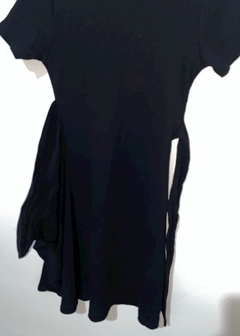 Siyah Kısa Kollu  Elbise - Görsel 4