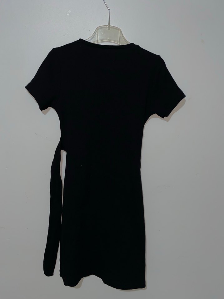 Siyah Kısa Kollu  Elbise - Görsel 5