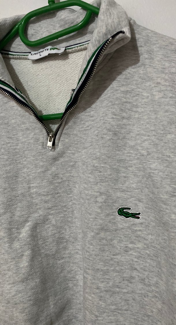 Gri Yarım Fermuarlı Erkek Sweatshirt - Görsel 3