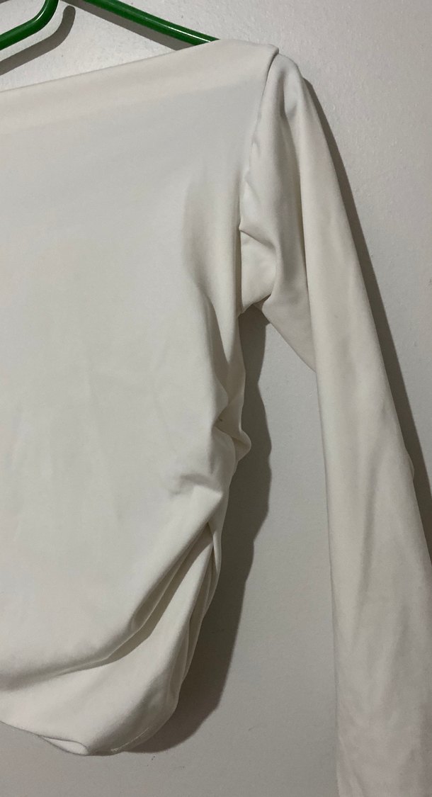 Beyaz Uzun Kollu  Bluz - Görsel 2