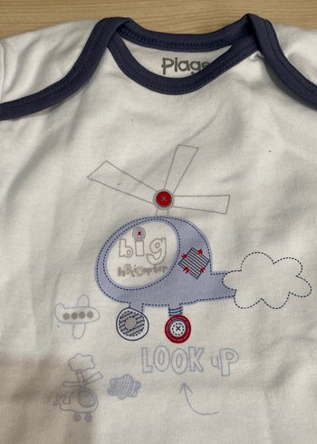 Renkli Baskılı Kısa Kollu Bebek çıtçıtlı zıbın - Görsel 2