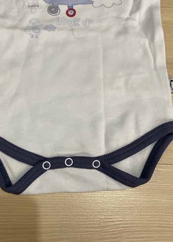 Renkli Baskılı Kısa Kollu Bebek çıtçıtlı zıbın - Görsel 6