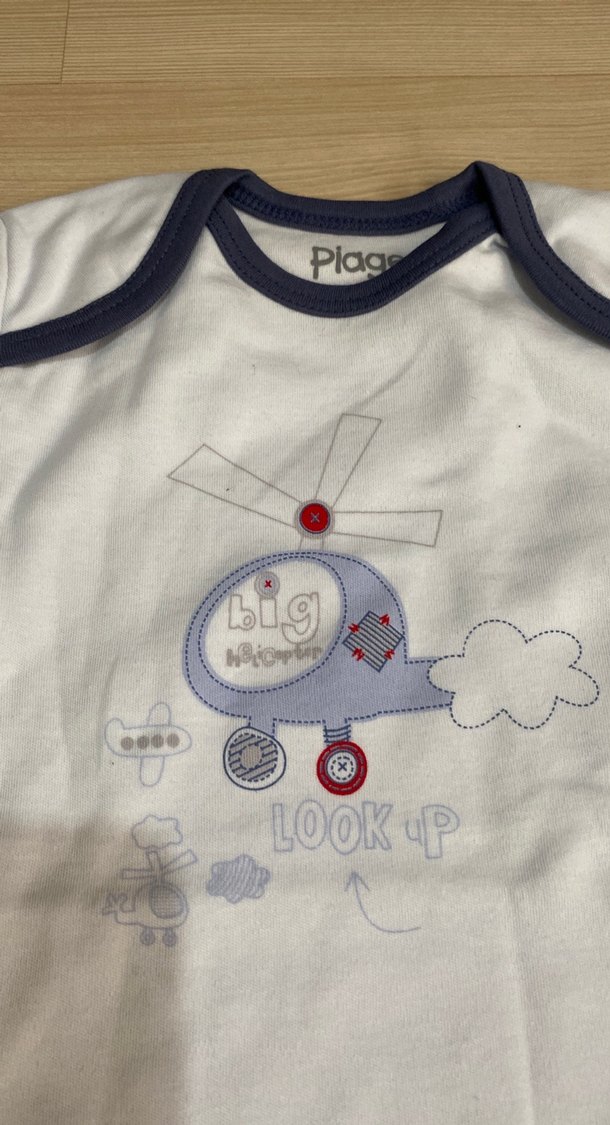 Renkli Baskılı Kısa Kollu Bebek çıtçıtlı zıbın - Görsel 2