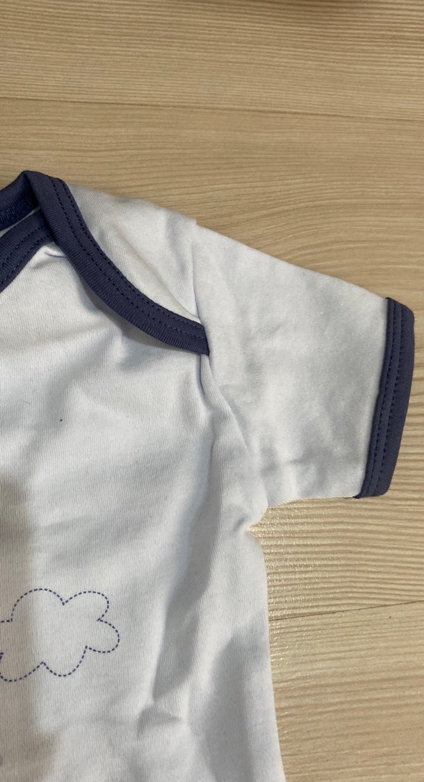 Renkli Baskılı Kısa Kollu Bebek çıtçıtlı zıbın - Görsel 5