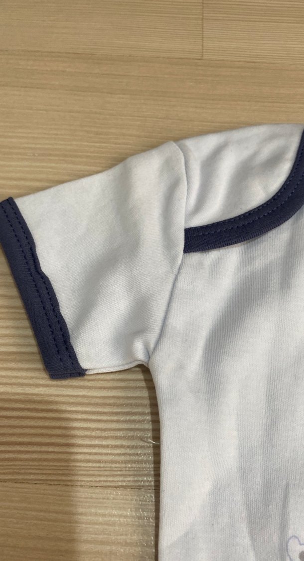 Renkli Baskılı Kısa Kollu Bebek çıtçıtlı zıbın - Görsel 3