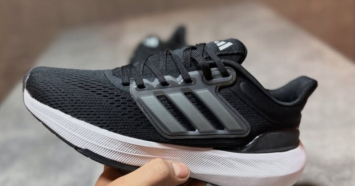 Siyah Gri Bağcıklı Erkek Spor Ayakkabı - Görsel 4