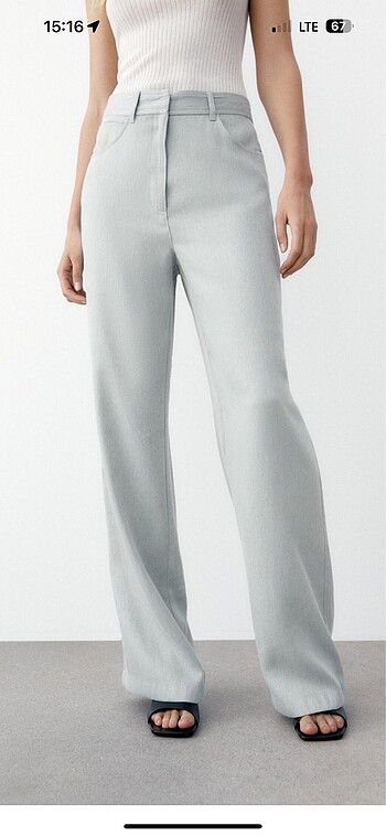 Zara Jean gorunumlu pant