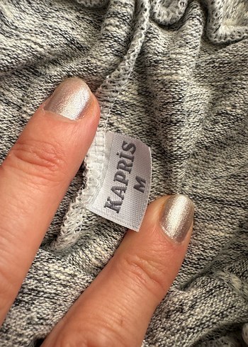 Gri Rahat Kesim Kadın  Pantolon - Görsel 2