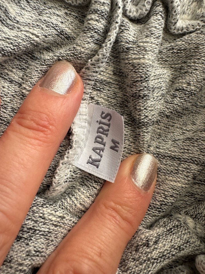 Gri Rahat Kesim Kadın  Pantolon - Görsel 2