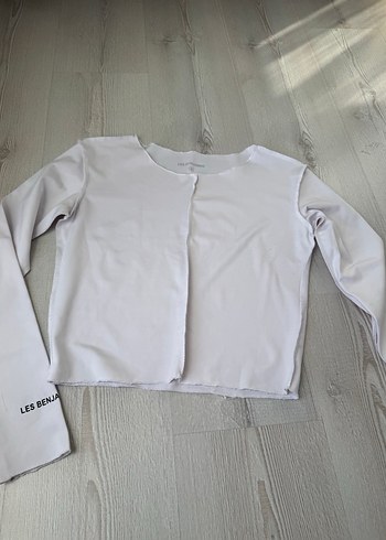 Beyaz Uzun Kollu crop - Görsel 2