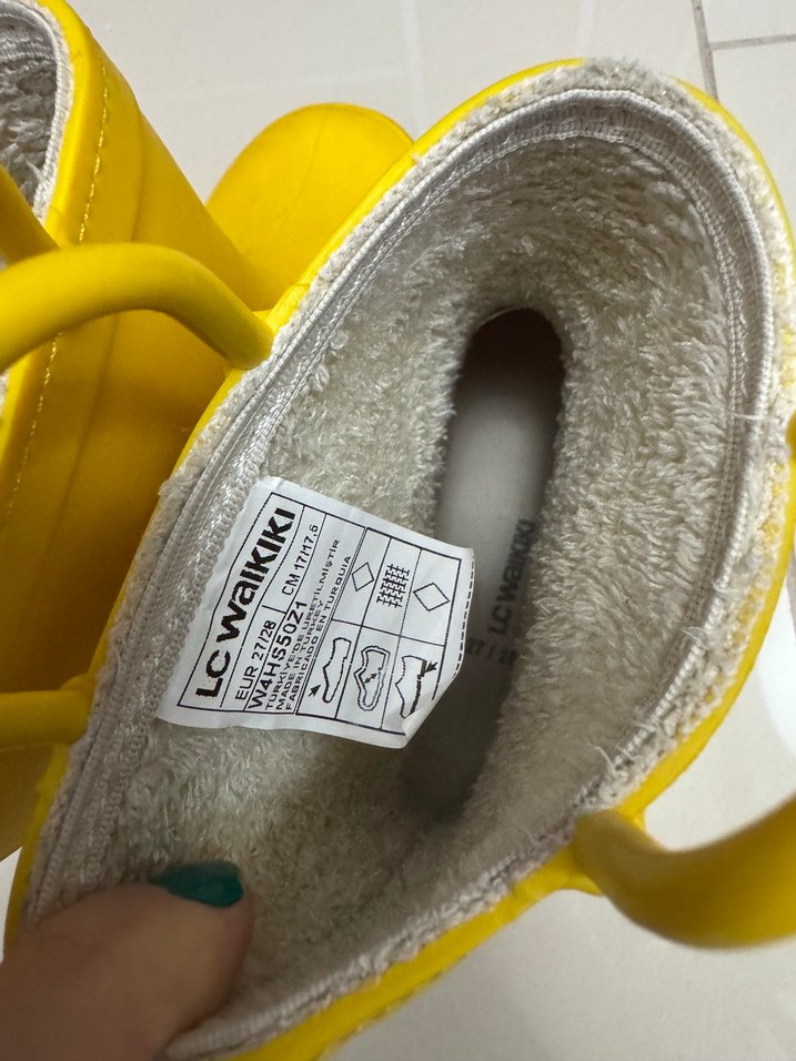 Sarı Erkek Çocuk Kauçuk Botlar - Görsel 5