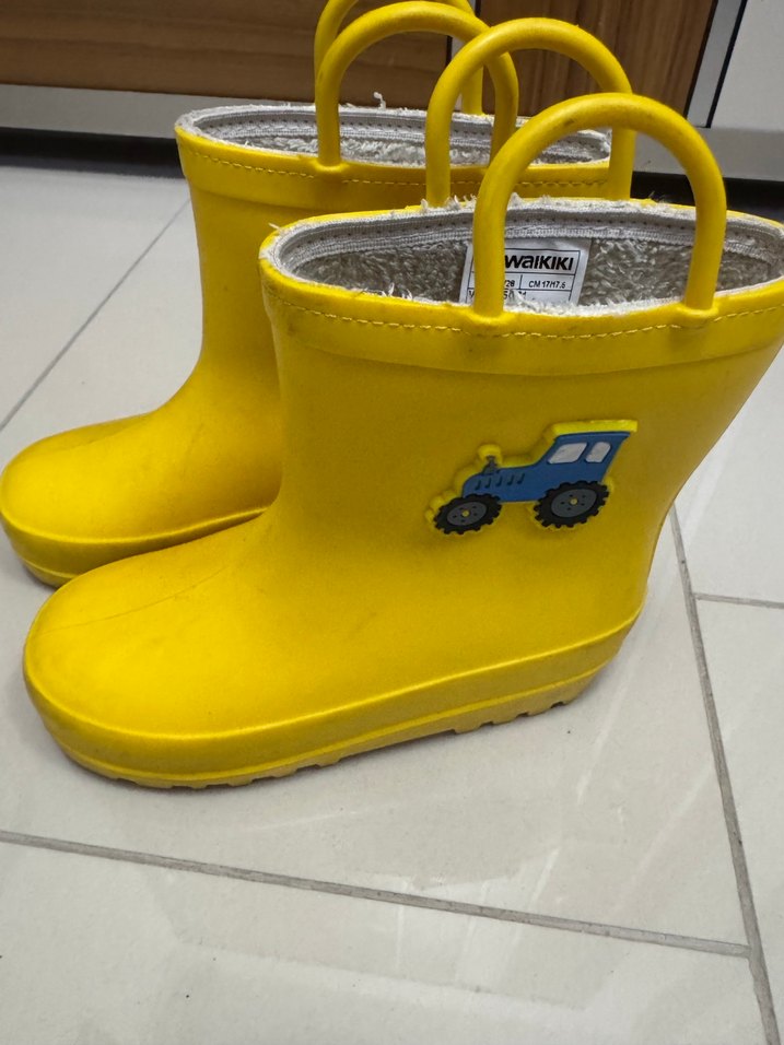 Sarı Erkek Çocuk Kauçuk Botlar - Görsel 2