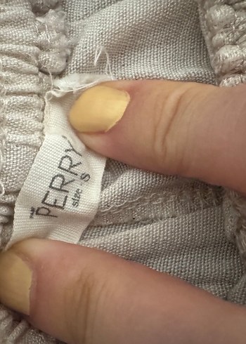 36 Beden ten rengi Renk Bej Kadın Keten Bol Kesim şalvar Pantolon
