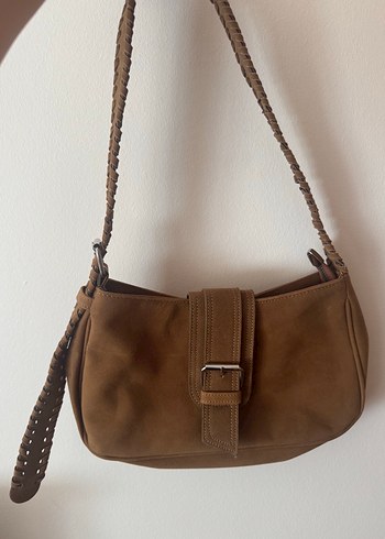 Kadın Süet Kemerli Bohem Çanta - Görsel 2