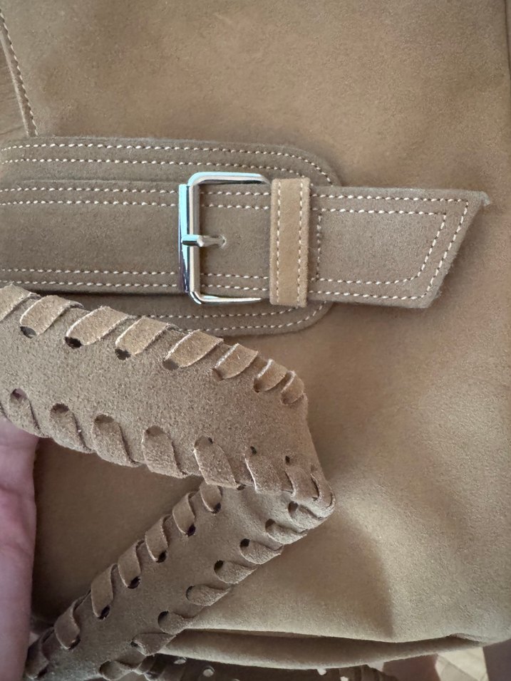 Kadın Süet Kemerli Bohem Çanta - Görsel 4