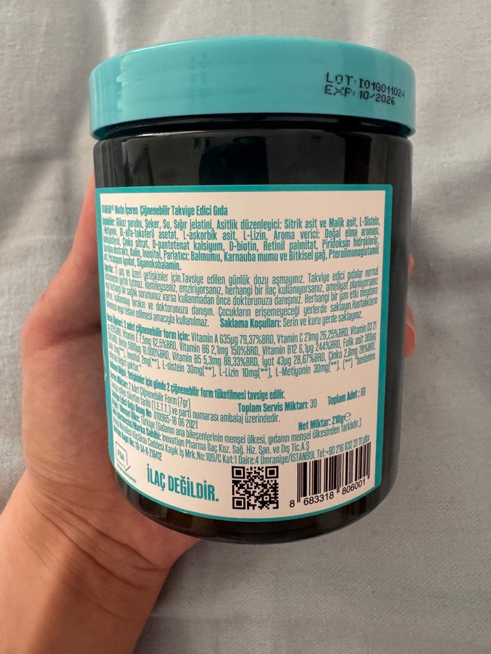 Vita Bear Saç Bakım Gummies 60'lı - Görsel 2