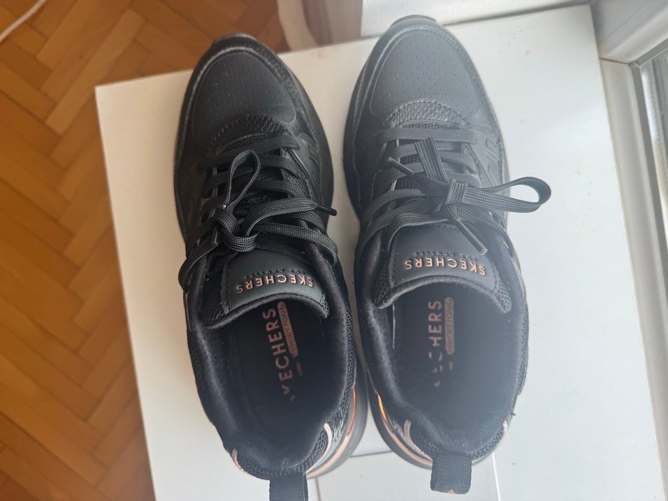 Skechers Siyah Platform Spor Ayakkabı - Görsel 4