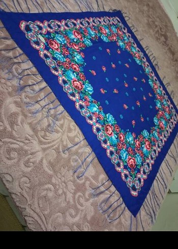 Püsküllü Çok Renkli Kadın Şal - Görsel 11