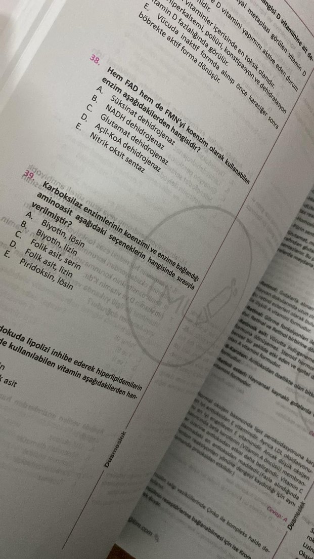 DUS Biyokimya Soru Bankası Tamamı Çözümlü - Görsel 3