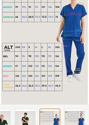 doktor diş hekimi hemşire üniforması - Görsel 4