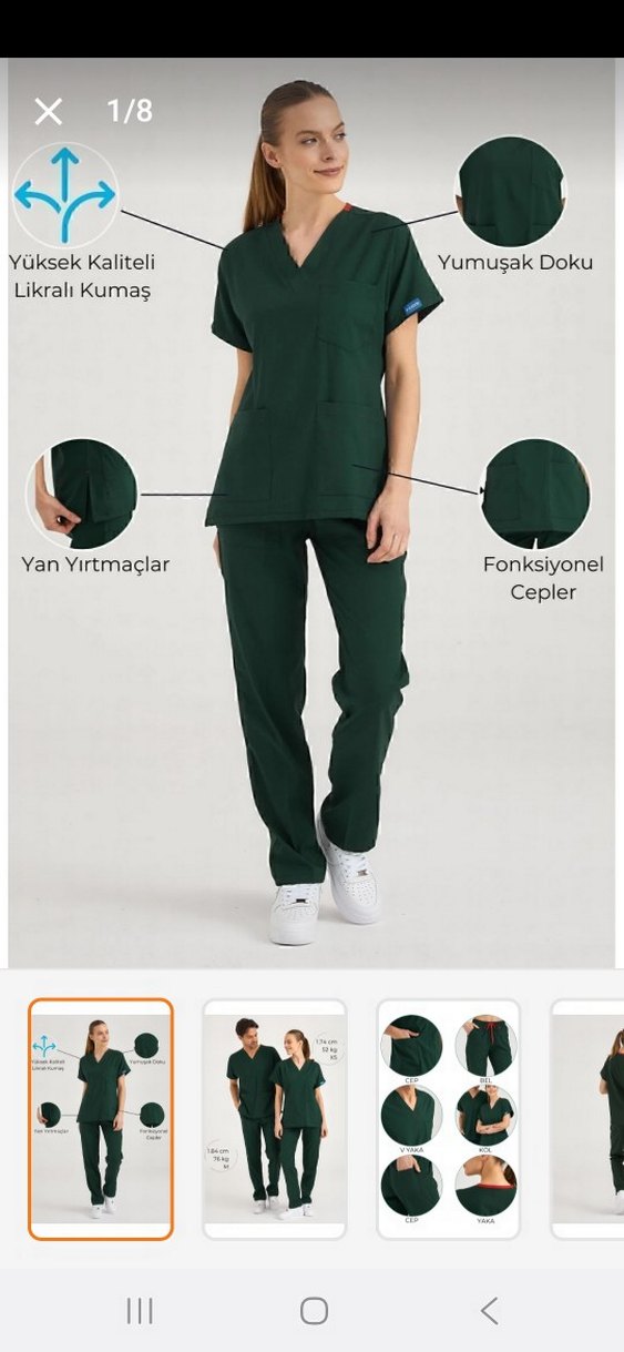 doktor diş hekimi hemşire üniforması - Görsel 2
