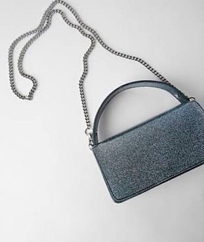 Zara Zara parlak mini çanta