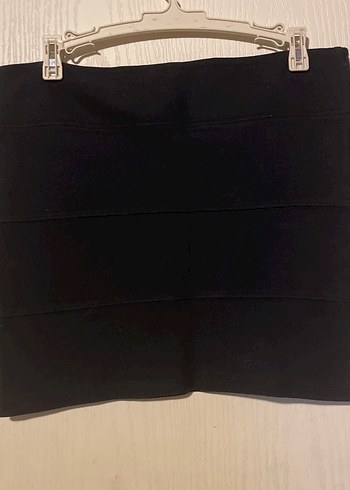 Siyah Mini Sıkı Kadın Etek - Görsel 2