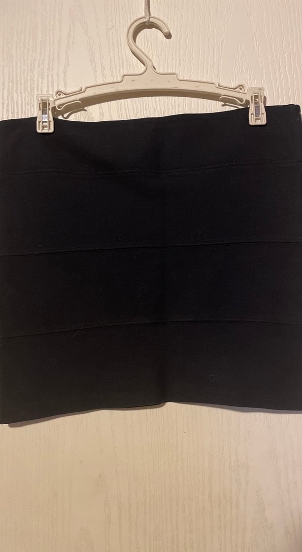 Siyah Mini Sıkı Kadın Etek - Görsel 2
