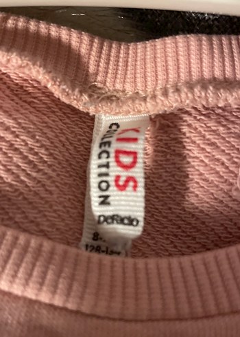 Pembe pamuklu Kumaşlı, beli  ayarlanabilir lastikli Kız Elbisesi - Görsel 4