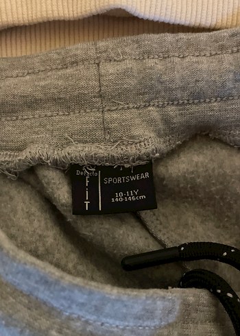 Gri Erkek Çocuk Rahat Kesim Eşofman Altı - Görsel 2