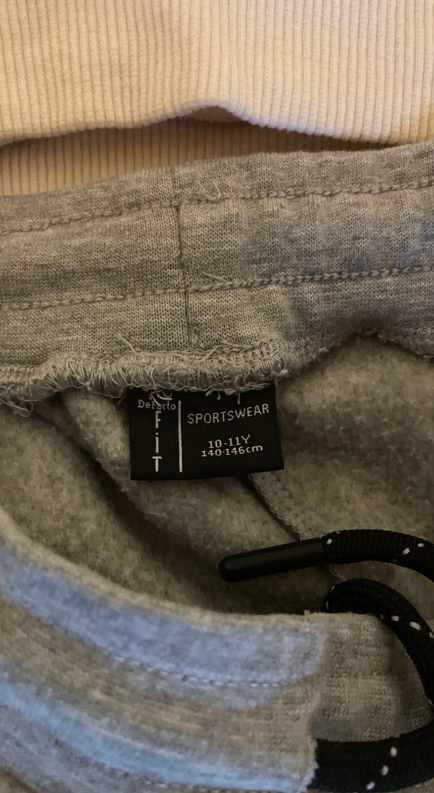 Gri Erkek Çocuk Rahat Kesim Eşofman Altı - Görsel 2