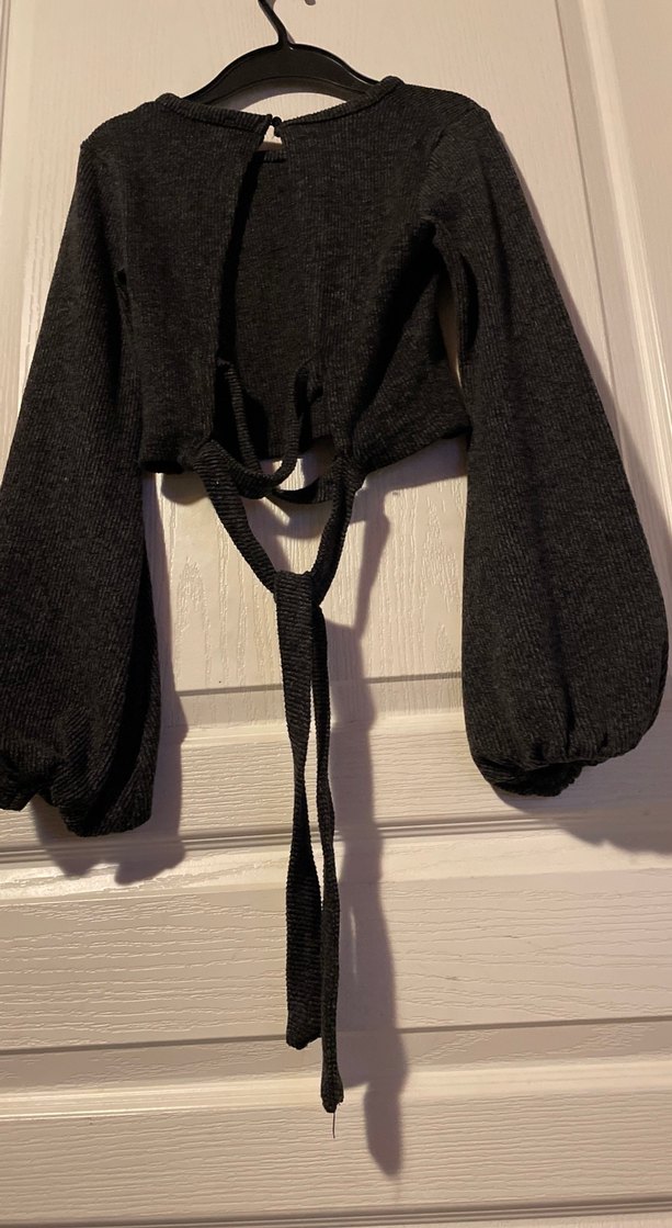 Gri Örgü Kadın Triko Kazak - Görsel 3